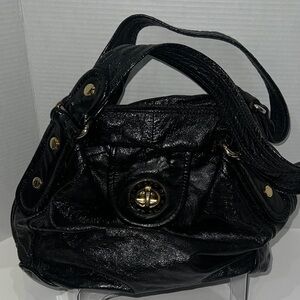 Marc By Marc Jacobs Shiny Black Shoulder Bag‎